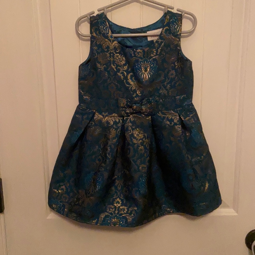 Green and Gold Holiday Dress